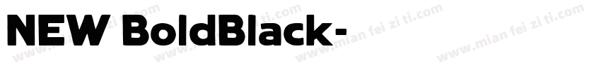 NEW BoldBlack字体转换